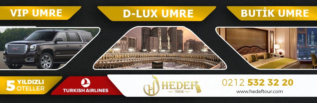 HEDEF PLUS | ULTRA LÜKS & VİP UMRE TURLARI | 0212 532 32 20